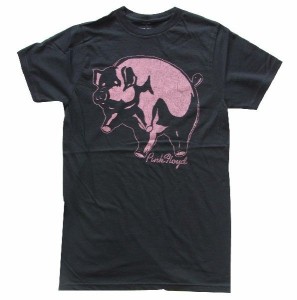 PINK FLOYD ピンク・フロイド Tシャツ Big Pink Animal ブラック メンズ バンドTシャツ ロックTシャツ