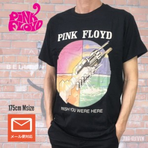 メール便 送料無料 PINK FLOYD ピンク・フロイド Wish You Were Here ロゴ メンズ バンドTシャツ ロックTシャツ