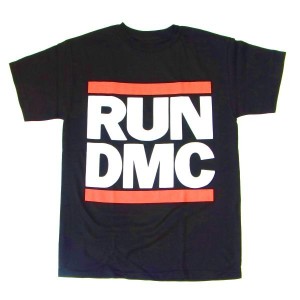 RUN DMC ランディエムシー  ロゴ　ブラック　Tシャツ