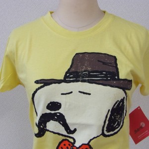 Snoopy スヌーピー ひげスヌーピー イエロー レディース Tシャツの通販はau Pay マーケット Free Style 商品ロットナンバー