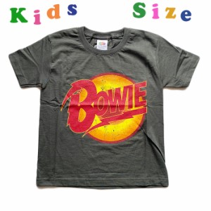 DAVID BOWIE デヴィッド・ボウイ ロゴ キッズTシャツ 子供服 Tシャツ ロックTシャツバンドTシャツ 3歳 5歳 7歳 8歳 10歳