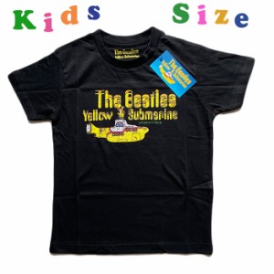 ビートルズ The Beatles ブラック Yellow Submarine イエローサブマリン キッズTシャツ 子供服 Tシャツ ロックTシャツバンドTシャツ 3歳 