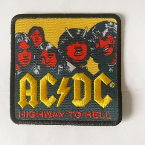 ワッペン AC/DC エーシー・ディーシー HIGHWAY TO HELL ロゴ ロック バンド ワッペン