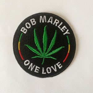 ワッペン BOB MARLEY ボブ・マレー ONE LOVE レゲエ ロゴ ロック バンド ワッペン