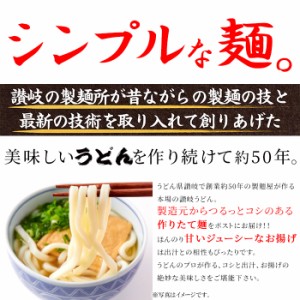 送料無料 讃岐生うどんセット きつねうどん4食 (180g×4袋) 普通麺 麺のみ [メール便] ポイント消化 期間限定 食品 通販 お試し セール 