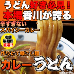 カレーうどん 送料無料 本場香川 香川県 さぬきうどん 4食(180g×4) レンジで簡単 夜食 食品 ギフト 内祝 誕生日 プレゼント 誕生日プレ