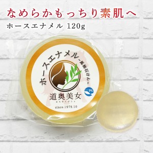 【送料無料】ホースエナメル 120ｇ プロテオグリカン配合  馬油石鹸 ソープ