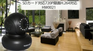 WANSCAM ネットワーク ベビーモニター防犯カメラ 無線LAN 720P P2P SDカード録画対応 解像度：100万画素 13発LED、赤外線距離10m HW0021