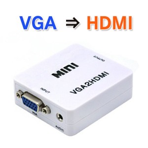 VGA→HDMI 映像アップコンバーター VGA出力をHDMIに変換 VGA2HDMI