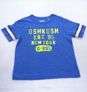 オシュコシュ OSHKOSH 半袖Tシャツ 130cm トップス 青系 男の子 子供服 キッズ 中古