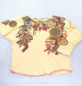 バナバナ Vana Vana ヴァナヴァナ 半袖Tシャツ 7分袖 110cm トップス 女の子 キッズ 子供服 中古
