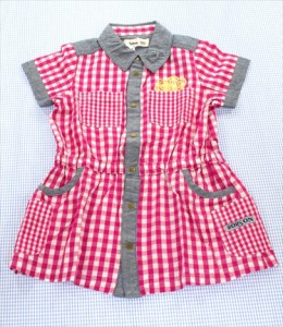 ボブソン Bobson キムラタン ワンピース 半袖 100cm オールインワン 女の子 キッズ 子供服 中古