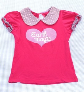 アースマジック EARTHMAGiC 半袖Tシャツ 130cm トップス 女の子 キッズ 子供服 中古