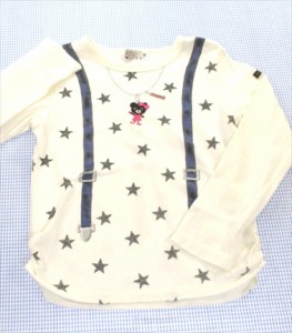 ダブルビー DOUBLE_B ミキハウス 長袖Tシャツ 130cm トップス 女の子 キッズ 子供服 中古