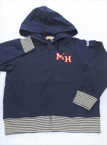 ミキハウス MIKIHOUSE パーカー ジップアップ 130cm トップス キッズ 男の子 子供服 中古