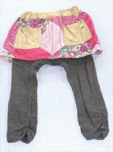 ラグマート RAG MART スカート スカッツ 80cm グレー系 ボトムス キッズ ベビー服 女の子 子供服 中古