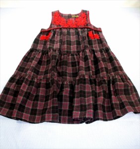 ブリックブラッカ  bric brac ワンピース ノースリーブ 160cm オールインワン レディース ジュニア 女の子 子供服 中古