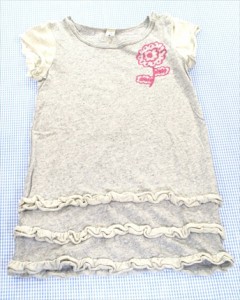 オーアンジュ Auxange ワンピース 半袖 95cm オールインワン キッズ 女の子 子供服 中古