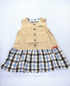 ボブソン Bobson キムラタン ワンピース ノースリーブ 110cm オールインワン 女の子 キッズ 子供服 中古