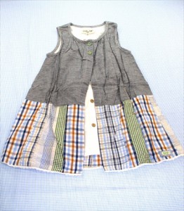 チップトリップ CHIP TRIP ワンピース ノースリーブ 130cm オールインワン 女の子 キッズ 子供服 中古