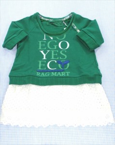 ラグマート RAG MART ワンピース 半袖 90cm 新品 オールインワン 女の子 キッズ 子供服 中古