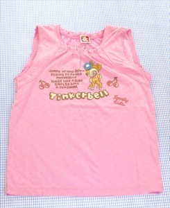 ティンカーベル TINKERBELL タンクトップ 120cm トップス 女の子 キッズ 子供服 中古 