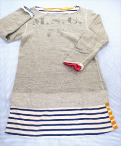 デニム＆ダンガリー DENIM＆DUNGAREE ワンピース 長袖 150cm オールインワン キッズ ジュニア 子供服 中古