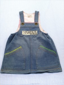 チャイルドチャンプ CHILD CHAMP ジャンパースカート デニム 95cm ボトムス 女の子 キッズ 子供服 中古