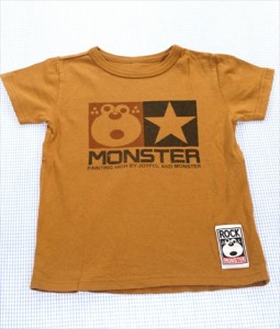 Jam モンスター MONSTER 半袖Tシャツ 110cm 系茶 トップス 男の子 女の子 キッズ 子供服 中古