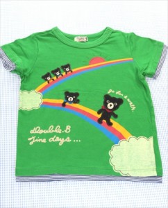 ミキハウス ダブルビー DOUBLE_B 半袖Tシャツ 110cm トップス キッズ 子供服 男の子 中古