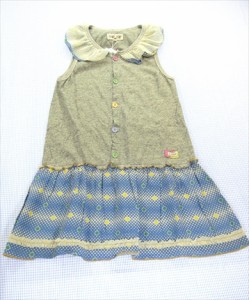 チップトリップ CHIP TRIP ワンピース ノースリーブ 140cm オールインワン 女の子 ジュニア キッズ 子供服 中古