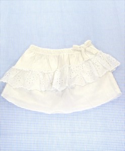 ザラ ZARA スカート 100cm 白系 新品 ボトムス 女の子 キッズ 子供服 中古