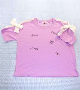 PINK-latte ピンクラテ 半袖Tシャツ 160cm トップス 女の子 ジュニア キッズ 子供服 中古