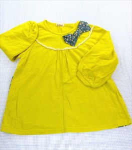 ブランシェス BRANSHES 7分袖Tシャツ 140cm トップス 女の子 ジュニア キッズ 子供服 中古