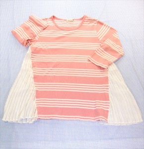 ブランシェス BRANSHES  長袖Tシャツ 7分袖 150cm トップス 女の子 ジュニア キッズ 子供服 中古