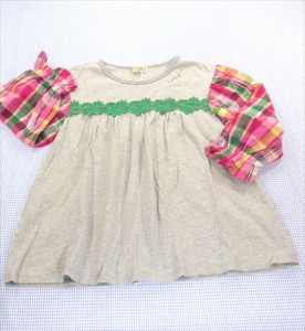 trois lapins トロワラパン KP 7分袖Tシャツ 150cm トップス 女の子 ジュニア キッズ 子供服 中古