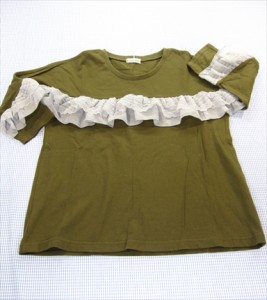 ブランシェス BRANSHES 長袖Tシャツ 7分袖 150cm トップス 女の子 キッズ 子供服 中古