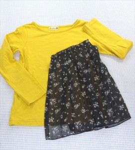 ブランシェス BRANSHES 長袖Tシャツ 120cm トップス キッズ 女の子 子供服 中古