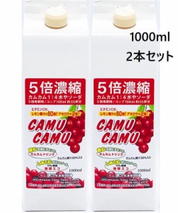 カムカム5倍濃縮（1000×2本）レモンの60倍 ビタミンC  ポリフェノール 赤 ワイン10本分 スーパーフル ーツ 送料無料※沖縄・北海道・離