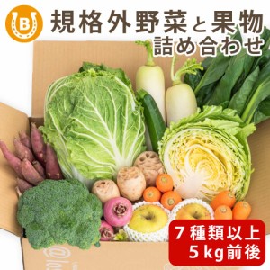 ロスヘル 野菜 果物 詰め合わせ セット 【合計7種類以上 5kg 前後】 SDGs 国産 規格外商品 お野菜 果物