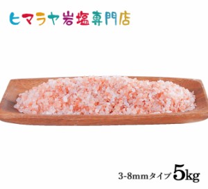 送料無料 ヒマラヤ岩塩 食用レッド岩塩約3-8mmタイプ 5kg（1kg×5袋）（ミル用）塩 しお 調味料 食品 食用 ミル用 ミル レッド岩塩 ロー