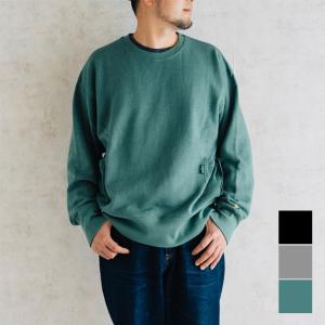 GOHEMP ゴーヘンプ MESH POCKET HEMP SWEAT PACK SACK CREW スウェット メンズ レディース アウトドア キャンプ フェス ヘンプコットン