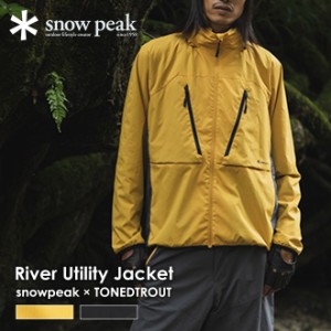 snow peak スノーピーク River Utility Jacket リバーユーティリティジャケット メンズ レディース 焚火 キャンプ BBQ アウトドア 軽い 