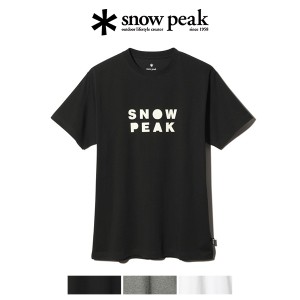 snowpeak スノーピーク T-Shirt CAMPER 半袖 Tシャツ ソフト ロゴ ショート スリーブ 吸水速乾 インナー トップス メンズ レディース ア