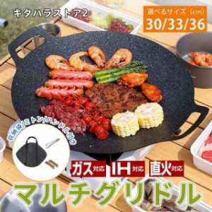 マルチグリドル マルチ グリドル パン マルチグリドル 鉄板 キャンプ飯 ソロキャンプ キャンプ用品 IH ガスコンロ 直火 炭火 収納袋/ミト