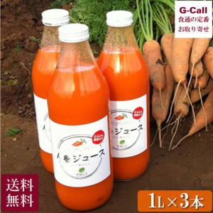 e有機生活 にんじんジュース1L×3本 送料無料 イー 有機 果物 野菜ジュース にんじん りんご ジュース ドリンク 有機飲料 果肉入り 健康 