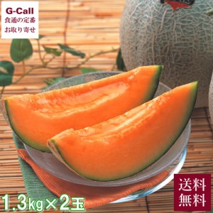 JA夕張 夕張メロン 1.3kg 2玉 化粧箱入 四国/九州・沖縄送料別 メロン フルーツ 果物 旬の果物 贈答 ギフト 鮮度抜群 御中元 お中元 北海