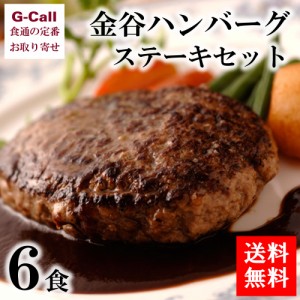 金谷ホテル 金谷ハンバーグステーキセット 6食入 送料無料 ハンバーグ ステーキ デミグラスソース 惣菜 肉料理 歯ごたえ 簡単調理 湯煎 