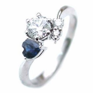 CanCam掲載婚約指輪 ダイヤモンド エンゲージリング9月誕生石 サファイア