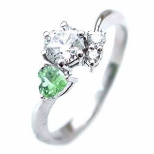 CanCam掲載婚約指輪 ダイヤモンド エンゲージリング8月誕生石 ペリドット